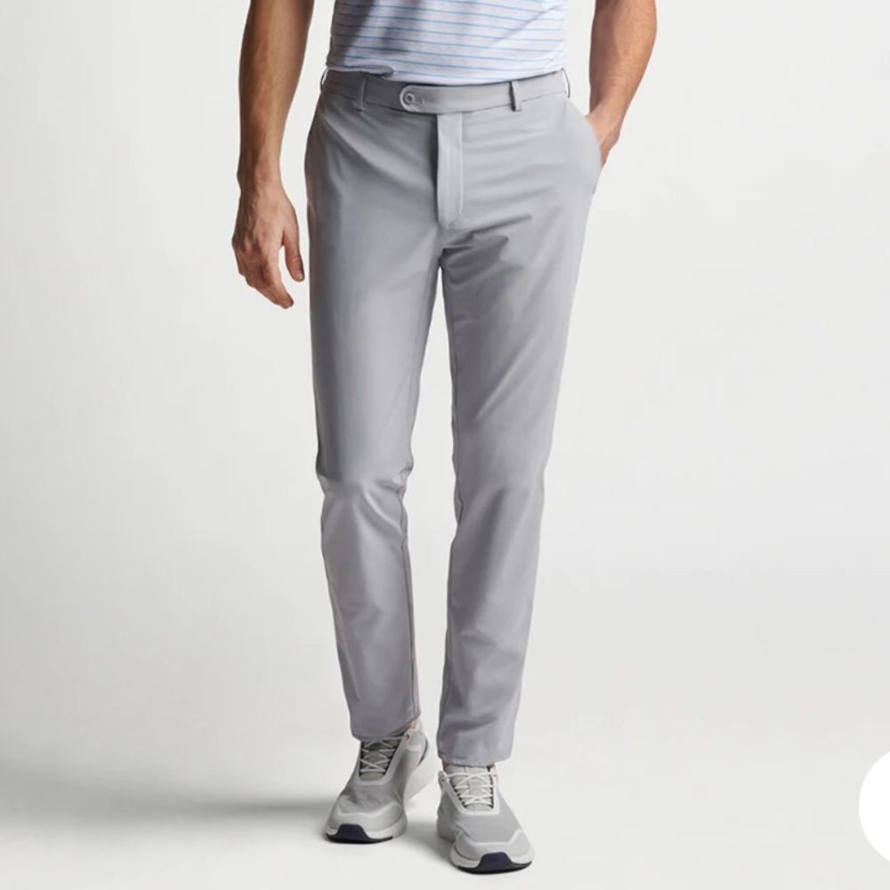 Peter Millar Crown Sz 38 Concorde Garment Dyed Flat Front Trouser Pants
